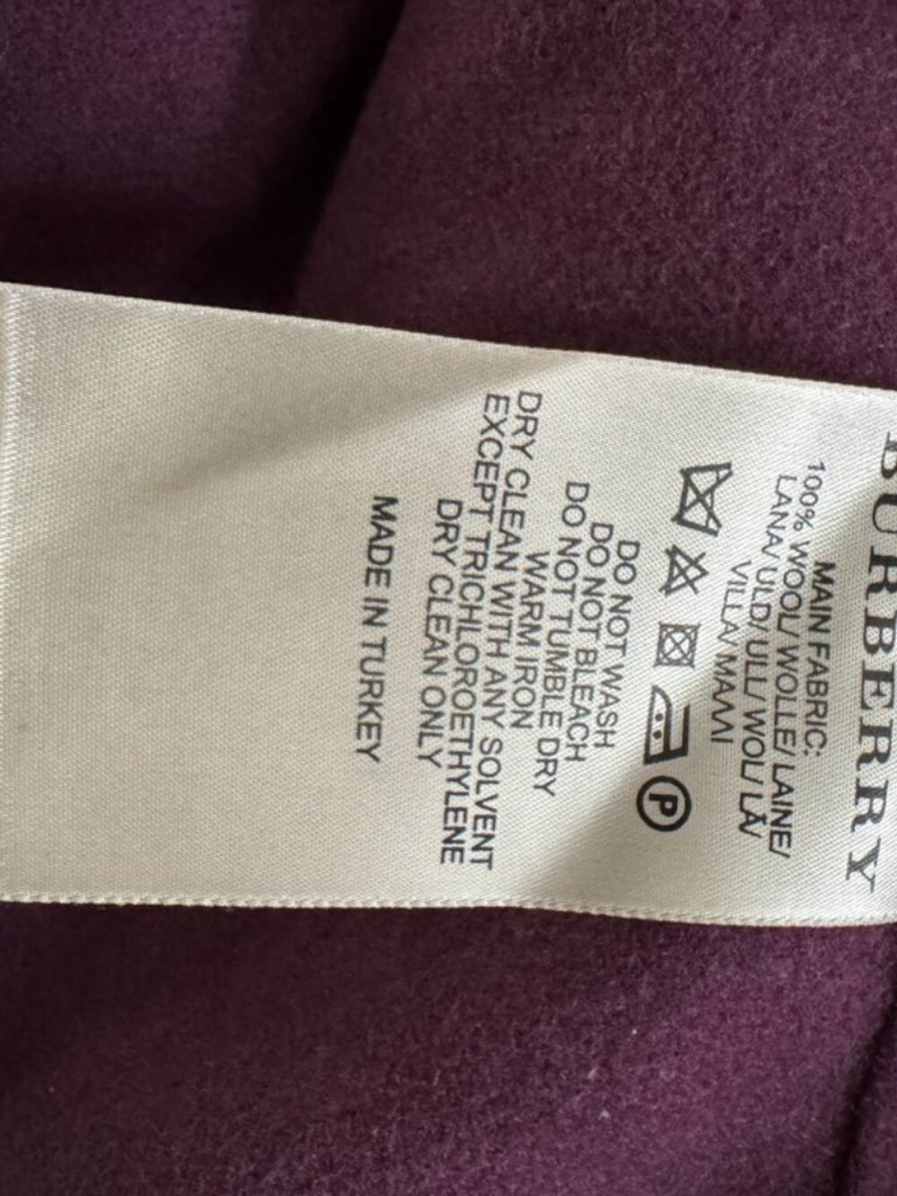 Purple Plum Burberry Trench Coat with Removable Interior - Picture 12 of 13